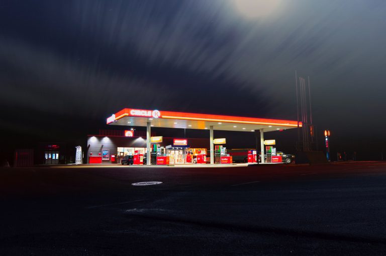 image of gas station