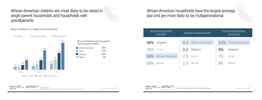 African American generations within households chart