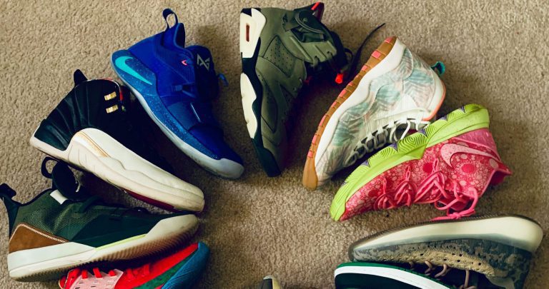 Circle of sneakers