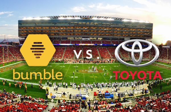 Bumble vs. Toyota Superbowl
