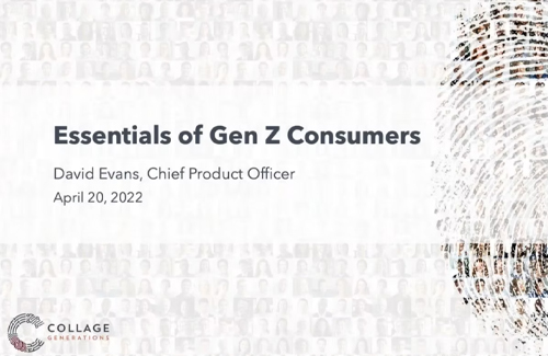 Essentials of Gen Z Consumer presentation cover