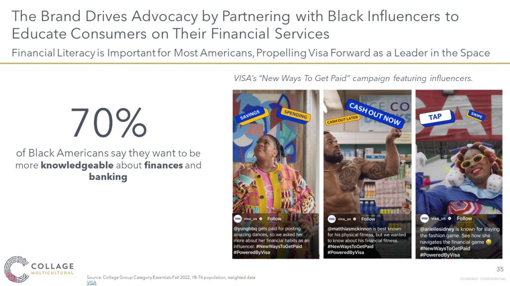 Chart showing Black American brand advocacy