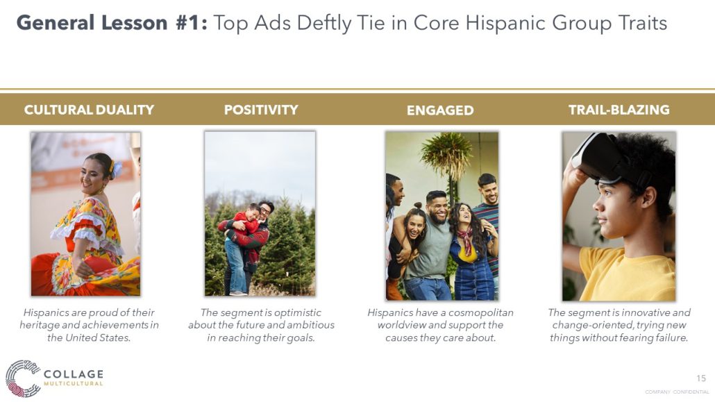 Top Ads Deftly Tie in Core Hispanic Group Traits