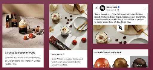 Optimizing holiday marketing campaigns - Nespresso current marketing campaign example
